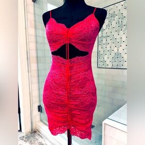 NWOT Victoria’s Secret sexy hot pink lingerie.